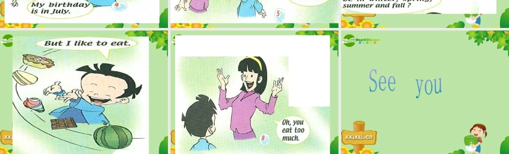 三年级英语上册  Unit 7 My Birthday  第六课时课件 人教版新起点