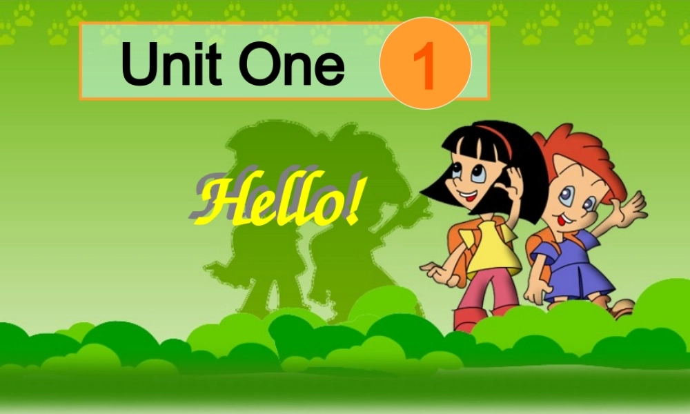 三年级英语上册 3A Unit 1 Hello! 课件  人教PEP