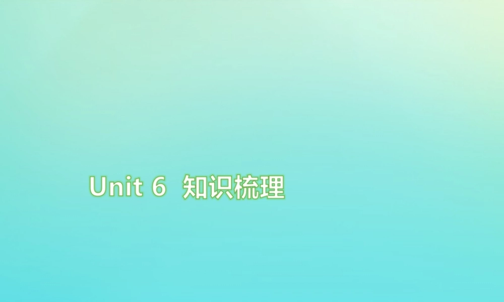 三年级英语上册 Unit 6 Happy birthday知识梳理练习课件 人教PEP版-人教PEP小学三年级上册英语课件