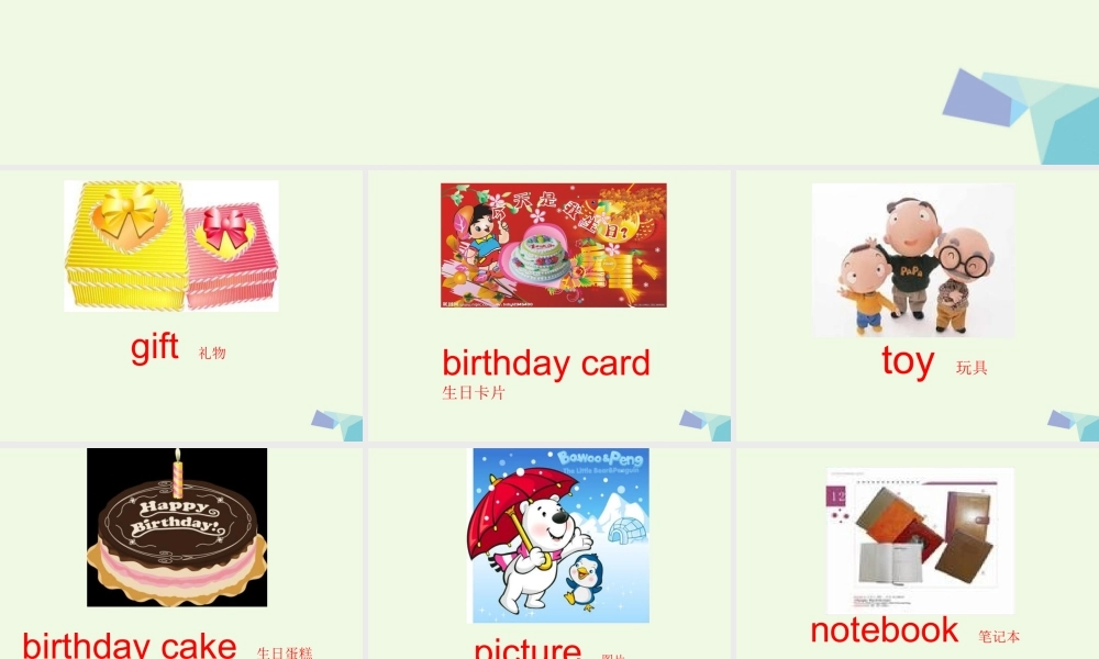 三年级英语上册 Unit 12 Happy birthday课件1 湘少版-湘少版小学三年级上册英语课件