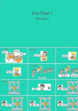 三年级英语上册 Fun time 1（Recycle 2）课件+素材 人教精通版（三起）