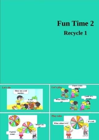 三年级英语上册 Fun time 2（Recycle 1）课件 人教精通版（三起）-人教版小学三年级上册英语课件