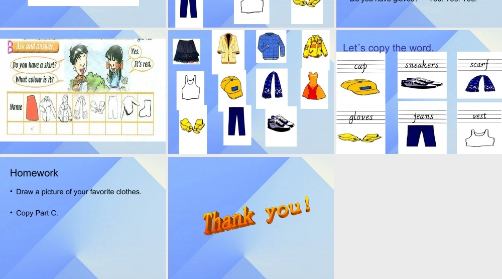 三年级英语上册《Unit 5 clothes》（Lesson 31）课件3 人教新起点-人教新起点小学三年级上册英语课件