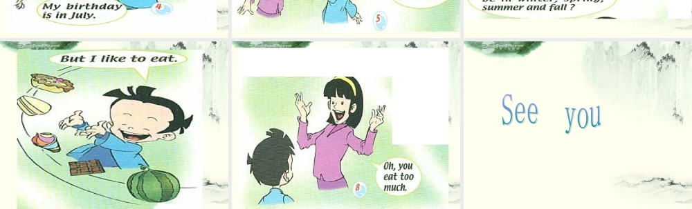 三年级英语上册 Unit 7(1) 第六课时课件 人教新起点