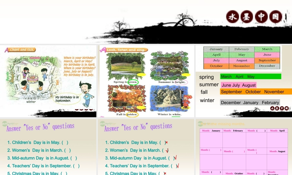 三年级英语上册 Unit 7(1) 第三课时课件 人教新起点