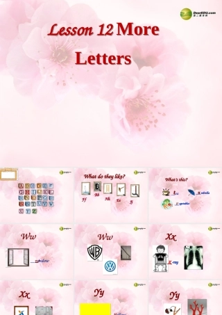 三年级英语上册 Lesson 12 More Letters课件 （新版）冀教版