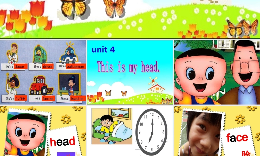 三年级英语上册 Unit 4 Lesson 1 This is my head课件 鲁科版-鲁科版小学三年级上册英语课件