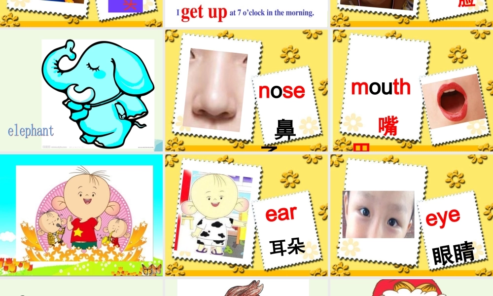 三年级英语上册 Unit 4 Lesson 1 This is my head课件 鲁科版-鲁科版小学三年级上册英语课件