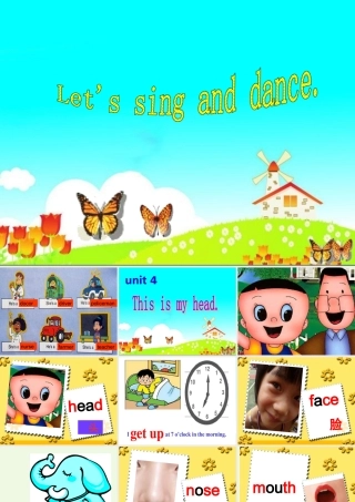 三年级英语上册 Unit 4 Lesson 1 This is my head课件 鲁科版-鲁科版小学三年级上册英语课件