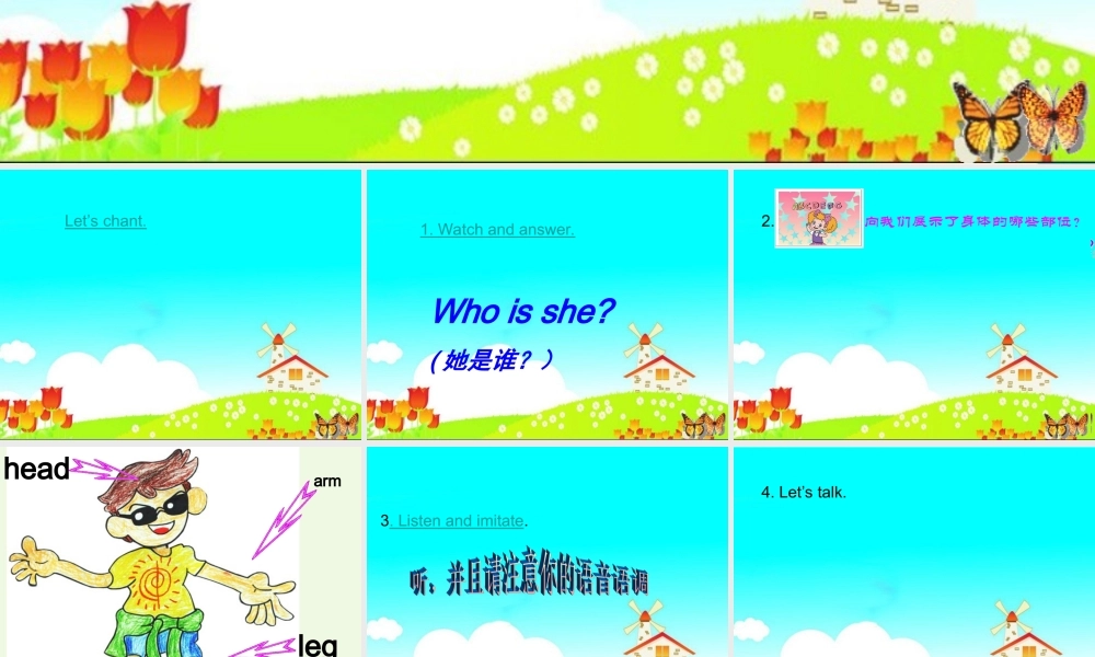 三年级英语上册 Unit 4 Lesson 1 This is my head课件1 鲁科版-鲁科版小学三年级上册英语课件