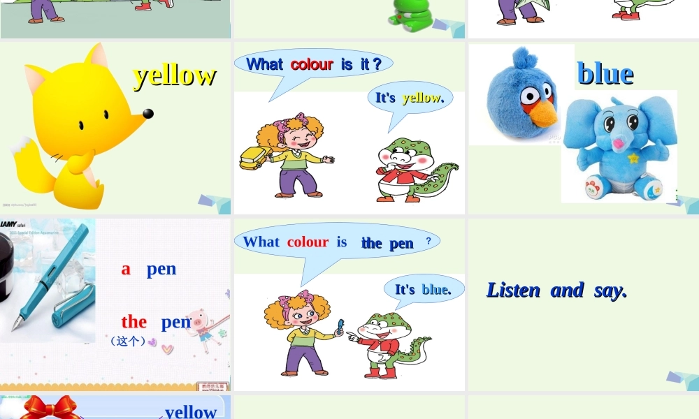 三年级英语上册 Unit 6 Lesson 1 It’s Red课件1 鲁科版-鲁科版小学三年级上册英语课件