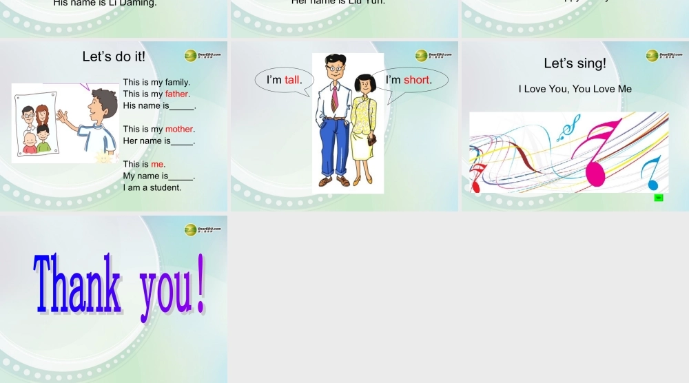 三年级英语上册 Lesson 20 Li Ming is Family课件 （新版）冀教版