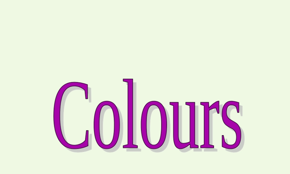 三年级英语上册 Unit 6 Lesson 1 It’s Red课件2 鲁科版-鲁科版小学三年级上册英语课件