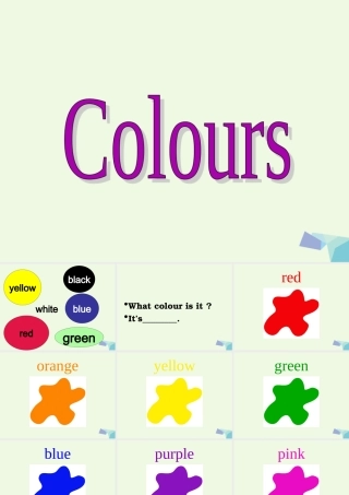 三年级英语上册 Unit 6 Lesson 1 It’s Red课件2 鲁科版-鲁科版小学三年级上册英语课件