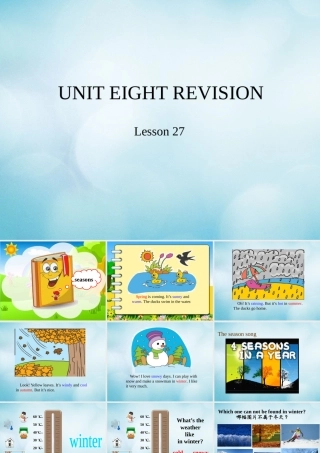 三年级英语上册 Unit 8 Revision Lesson 27课件 北京课改版-北京课改版小学三年级上册英语课件
