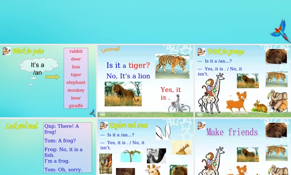 三年级英语下册 Lesson 3 Is that a pig part B同步课件 科普版-人教版小学三年级下册英语课件