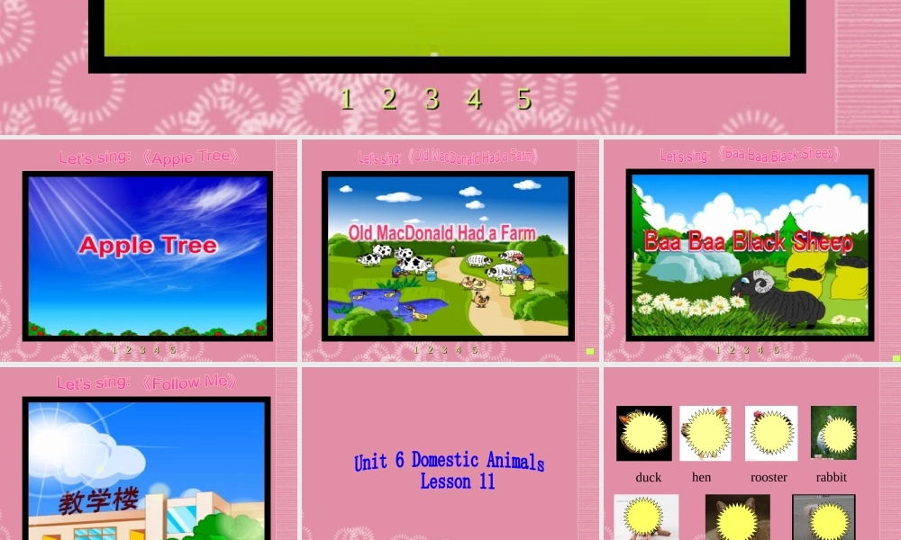 三年级英语上册 Unit 6 Lesson 11（1）课件 闽教版