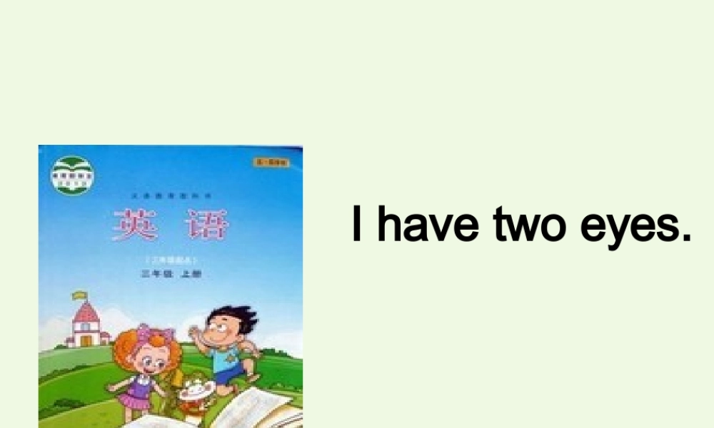 三年级英语上册 Unit 4 Lesson 3 I have two eyes课件 鲁科版-鲁科版小学三年级上册英语课件