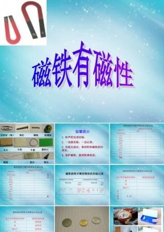 三年级自然与科学下册 磁铁有磁性课件 人教版