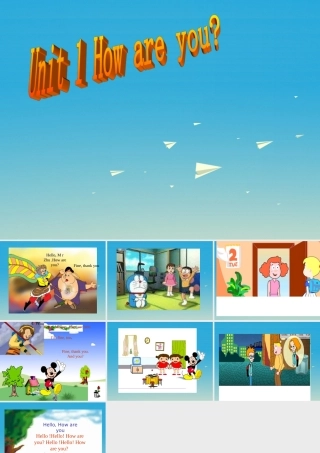 三年级英语下册 Lesson A How are you课件 川教版（三起）-川教版小学三年级下册英语课件