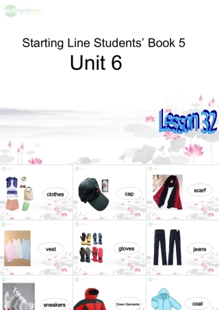 三年级英语上册 Unit 6 lesson 32课件 人教新起点