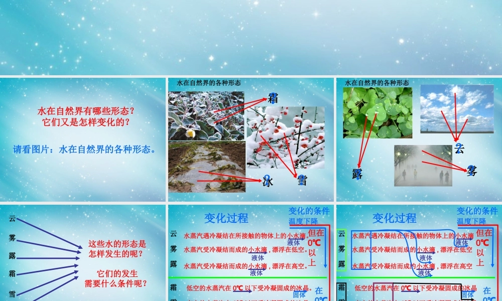 三年级自然与科学下册 水的三态变化课件 人教版