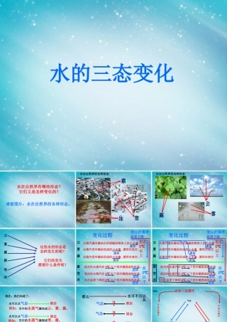 三年级自然与科学下册 水的三态变化课件 人教版