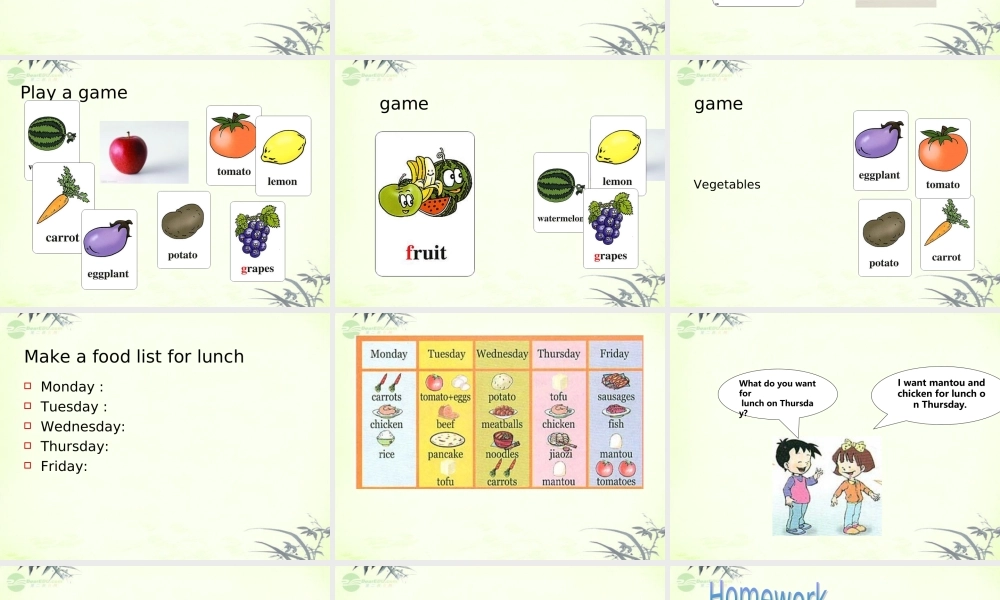 三年级英语上册 Unit 4 lesson 20课件 人教新起点