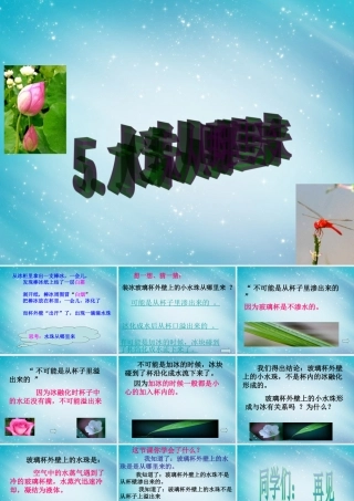 三年级自然与科学下册 水珠从哪里来课件 人教版