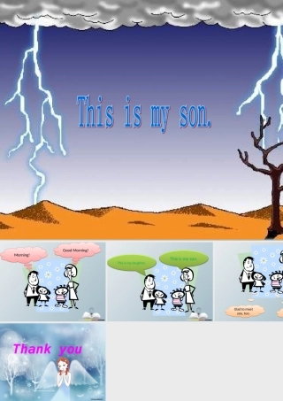 三年级英语下册 Lesson B This is my son课件2 川教版（三起）-川教版小学三年级下册英语课件