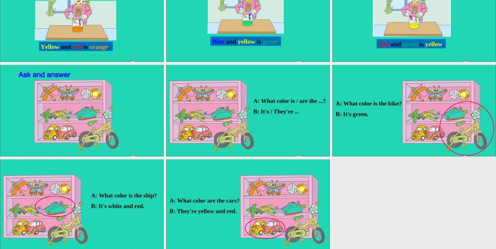 三年级英语上册 Unit 8 What color is it part C课件+素材 陕旅版（三起）