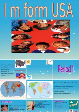 三年级英语下册 Lesson C I'm from the USA课件3 川教版（三起）-川教版小学三年级下册英语课件