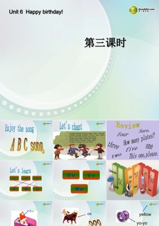 三年级英语上册 Unit 6 第三课时课件 人教PEP（标准版）