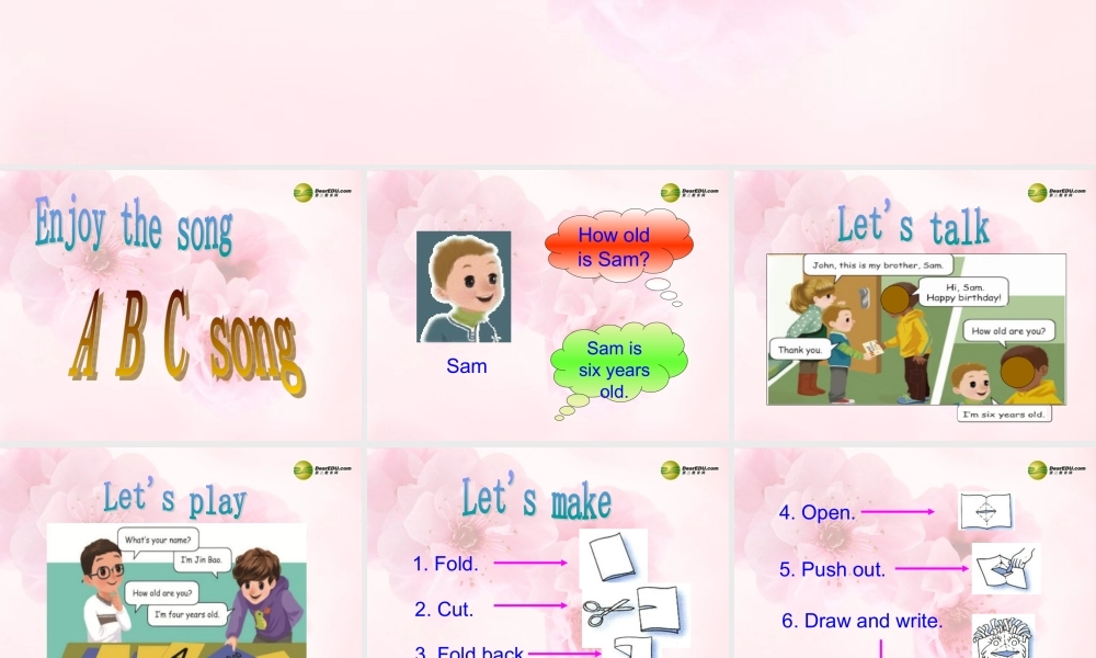 三年级英语上册 Unit 6 第四课时课件 人教PEP（标准版）