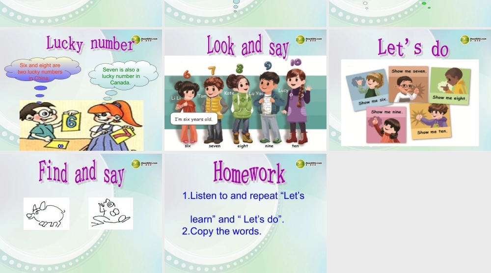 三年级英语上册 Unit 6 第五课时课件 人教PEP（标准版）