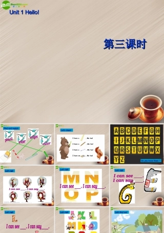 三年级英语上册 Unit1 Hello! 第三课时课件 人教PEP