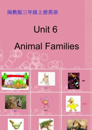 三年级英语上册 Unit 6（2）课件 闽教版