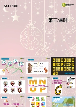 三年级英语上册 Unit1 Hello!第三课时课件 人教PEP（标准版）