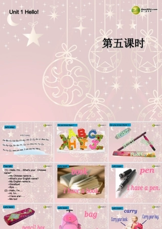 三年级英语上册 Unit1 Hello!第五课时课件 人教PEP（标准版）