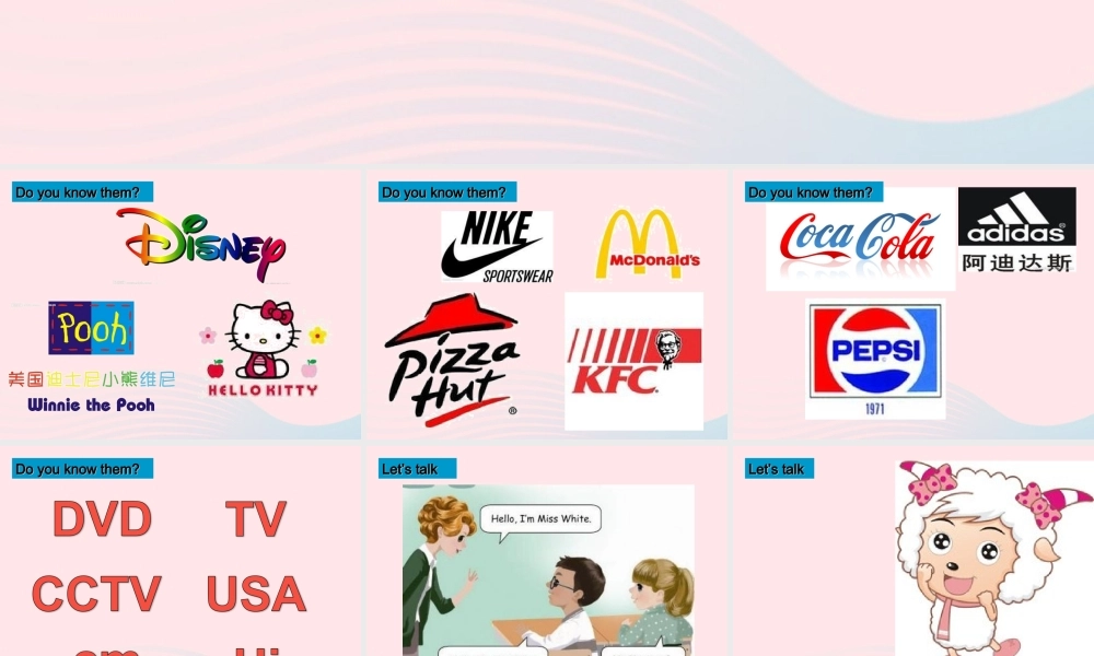 三年级英语上册 Unit1 Hello第一课时课件 人教PEP-人教PEP小学三年级上册英语课件