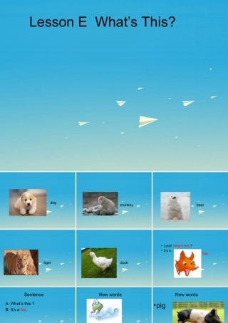 三年级英语下册 Lesson E What's this课件3 川教版（三起）-川教版小学三年级下册英语课件