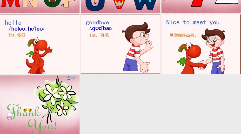 三年级英语上册 Unit1 Hello课件3 （新版）湘少版