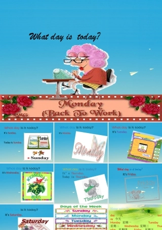 三年级英语下册 Lesson H What day is today课件1 川教版（三起）-川教版小学三年级下册英语课件