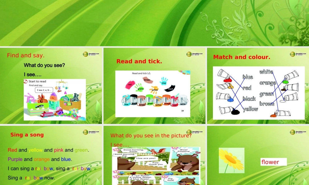 三年级英语上册 Unit2 Colours第六课时课件 人教PEP（标准版）