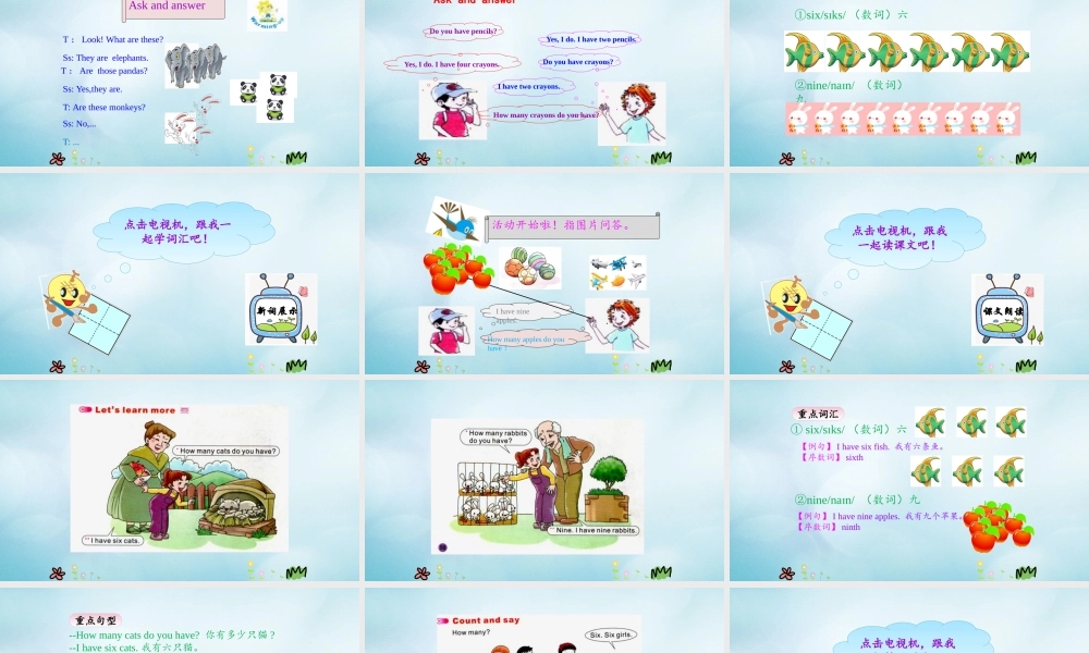 三年级英语上册 Unit 7 Are these bears（第3课时）课件 陕旅版（三起）-陕旅版小学三年级上册英语课件