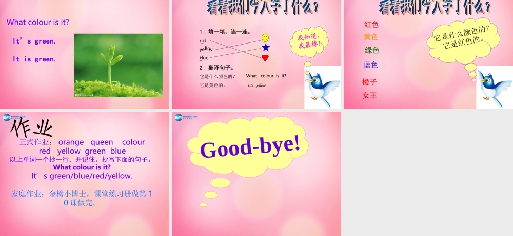 三年级英语上册 Unit2 Friends and Colours Lesson 10 Red, Yellow, Blue,Green课件 冀教版（三起）-冀教版小学三年级上册英语课件