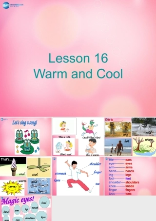 三年级英语上册 Unit3 Body and Feelings Lesson 16 Warm and Cool课件 冀教版（三起）-冀教版小学三年级上册英语课件