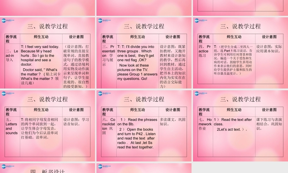 三年级英语上册 Unit3 Body and Feelings Lesson 17 Are You Okay课件 冀教版（三起）-冀教版小学三年级上册英语课件