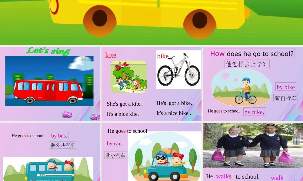 三年级英语下册 Module 9 Unit 2 Has Amy got a bike教学课件 外研版（三起）-外研级下册英语课件