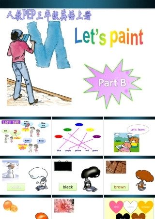 三年级英语上册 Unit3 partB课件 人教PEP